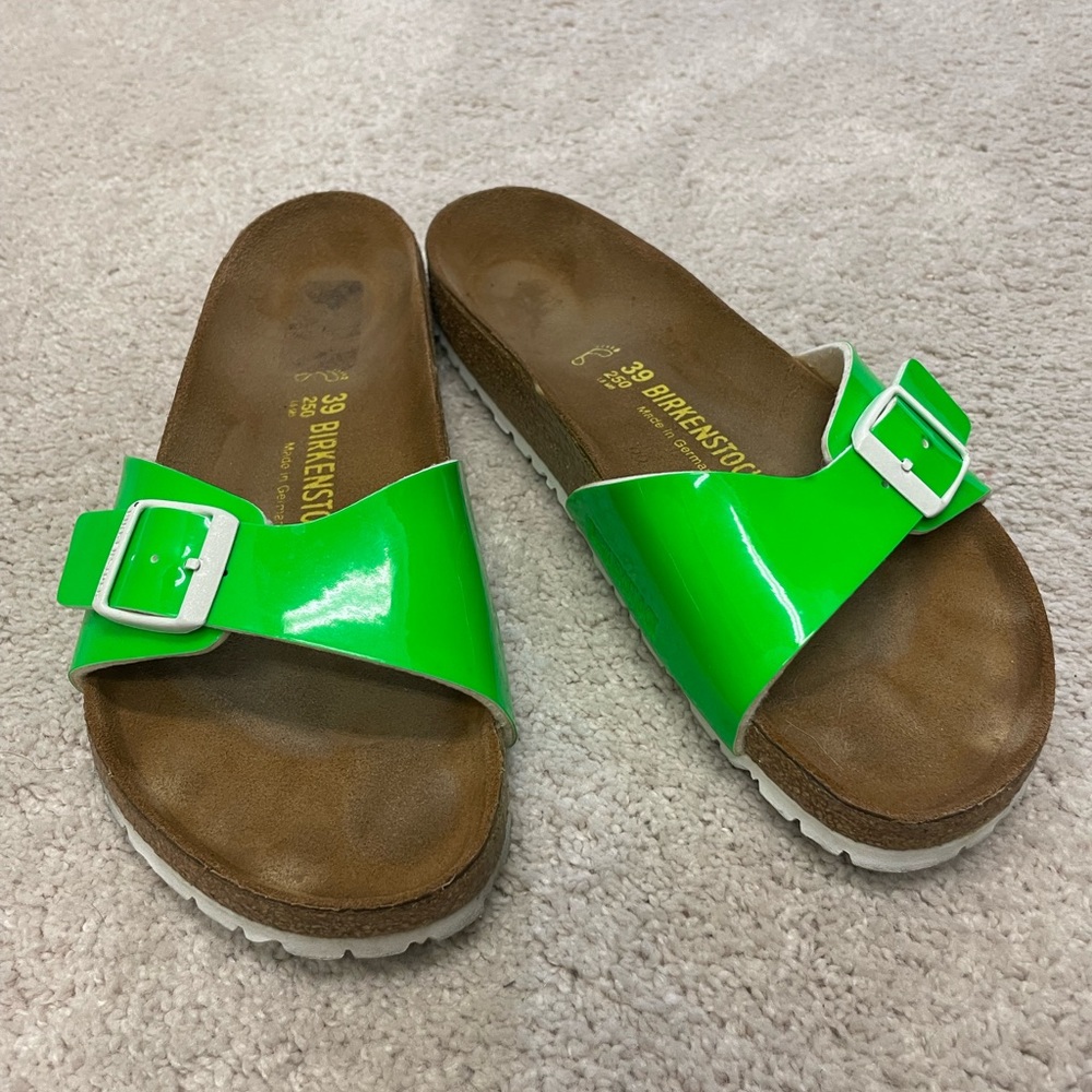 Size 39 neon green Madrid Birkenstock